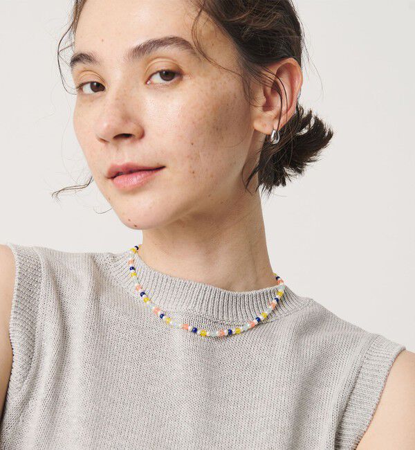 BEAUTY&YOUTH UNITED ARROWS「【WEB限定】＜Causerie＞マルチ 天然石 ショートネックレス」|ネックレス|