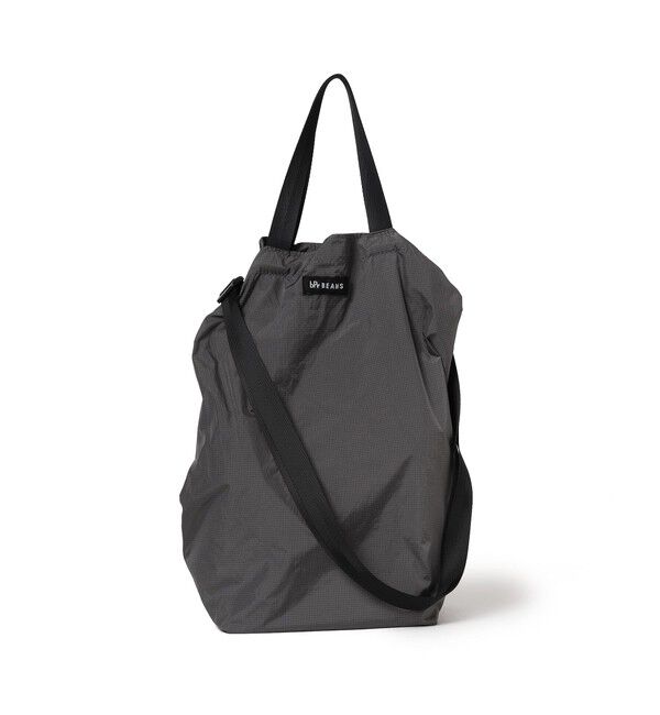 bPr BEAMS「リップストップ ショルダートートバッグ M」|ポーチ|STEEL_GRAY