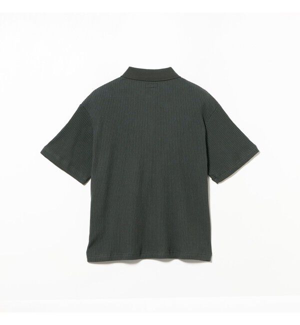 BEAMS「ショート リブ ポロシャツ【ワイドショートフィット】」|ポロシャツ|