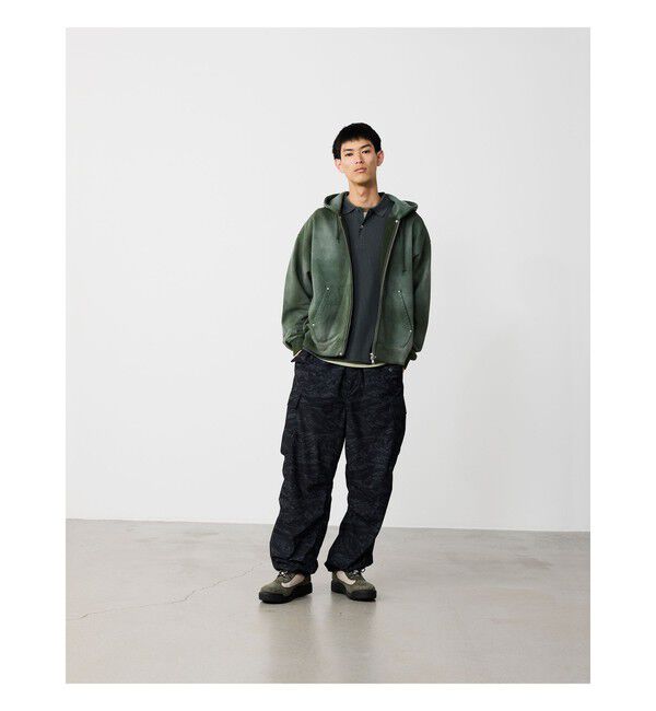 BEAMS「ショート リブ ポロシャツ【ワイドショートフィット】」|ポロシャツ|
