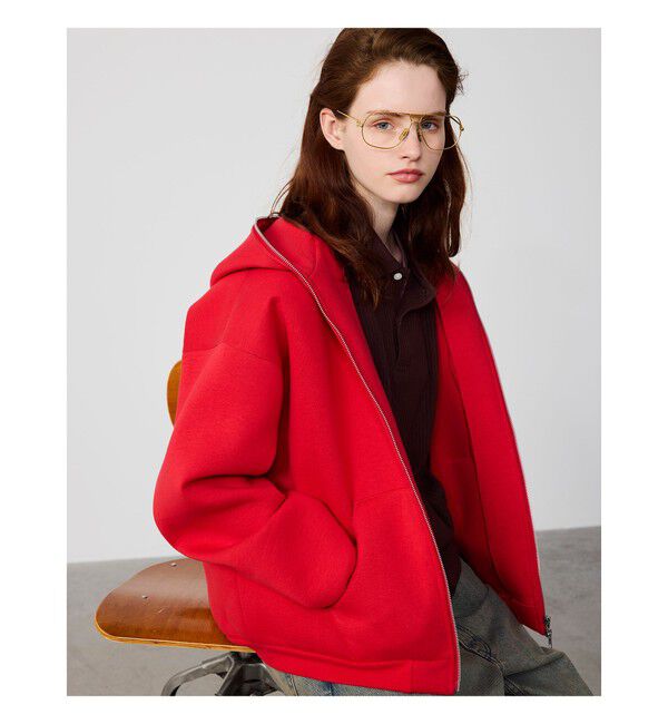 BEAMS「ショート リブ ポロシャツ【ワイドショートフィット】」|ポロシャツ|