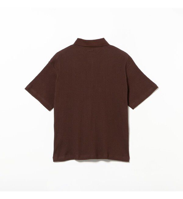 BEAMS「ショート リブ ポロシャツ【ワイドショートフィット】」|ポロシャツ|
