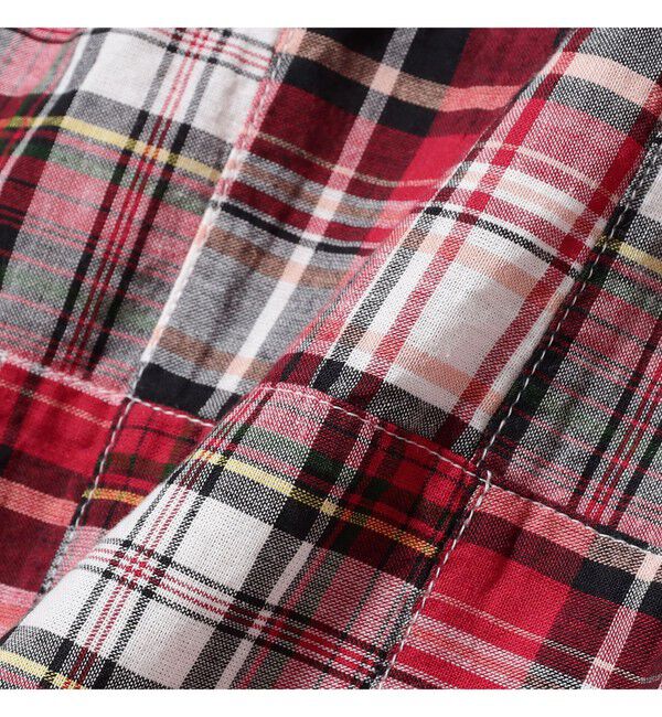 BEAMS PLUS「B.D. Pullover Classic-fit Patchwork Madras」|シャツ・ブラウス|