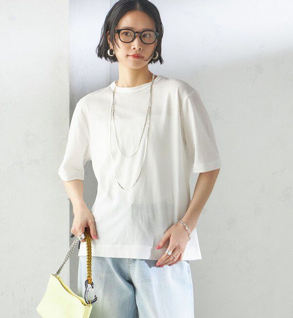 SHIPS for women「【SHIPS別注】V:room:コットン クレープ」|Tシャツ・カットソー|