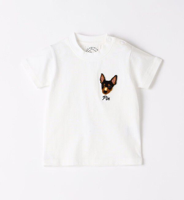 SHIPS Colors 「さかがみ家&times;SHIPS KIDS:80～130cm / コラボ 刺繍 Tシャツ◇」|Tシャツ・カットソー|ライトホワイト