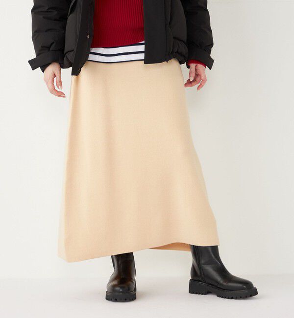 SHIPS Colors 「SHIPS Colors:〈手洗い可能〉スキッパー ニット &times; スカート セットアップ◇」|ニット・セーター|