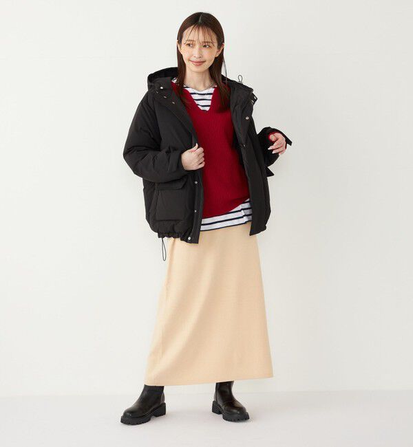 SHIPS Colors 「SHIPS Colors:〈手洗い可能〉スキッパー ニット &times; スカート セットアップ◇」|ニット・セーター|