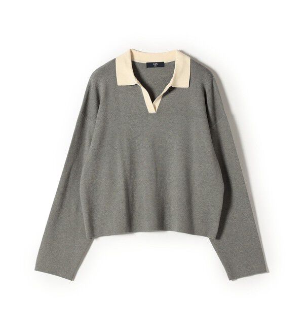 SHIPS Colors 「SHIPS Colors:〈手洗い可能〉スキッパー ニット &times; スカート セットアップ◇」|ニット・セーター|