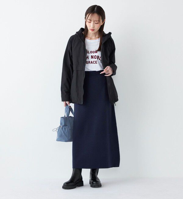 SHIPS Colors 「SHIPS Colors:〈手洗い可能〉スキッパー ニット &times; スカート セットアップ◇」|ニット・セーター|