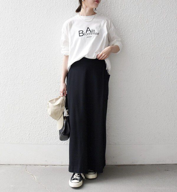 SHIPS any「【SHIPS any別注】monmimi:〈洗濯機可能〉ロゴ プリント ロンTEE 26SS」|Tシャツ・カットソー|