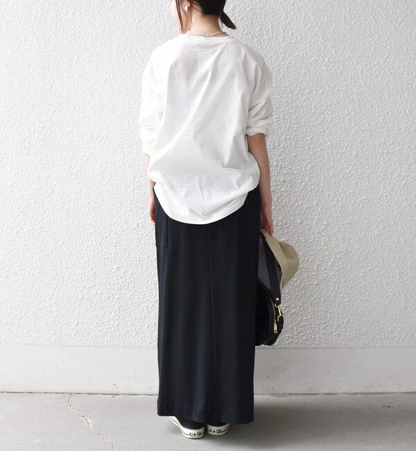 SHIPS any「【SHIPS any別注】monmimi:〈洗濯機可能〉ロゴ プリント ロンTEE 26SS」|Tシャツ・カットソー|