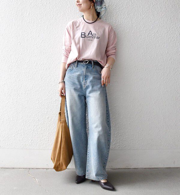 SHIPS any「【SHIPS any別注】monmimi:〈洗濯機可能〉ロゴ プリント ロンTEE 26SS」|Tシャツ・カットソー|