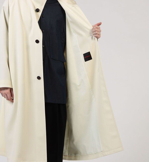 ウールギャバジン スタンドカラーコート（CABaN）｜ルミネの