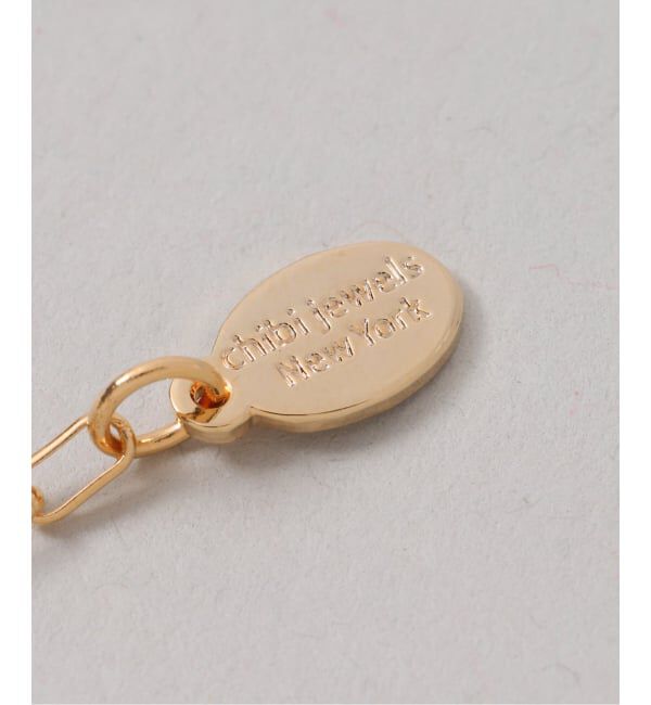 VERMEIL par iena「CHIBI JEWELS チビジュエルズ Long Long Chain Mini Rectangle chain」|ネックレス|