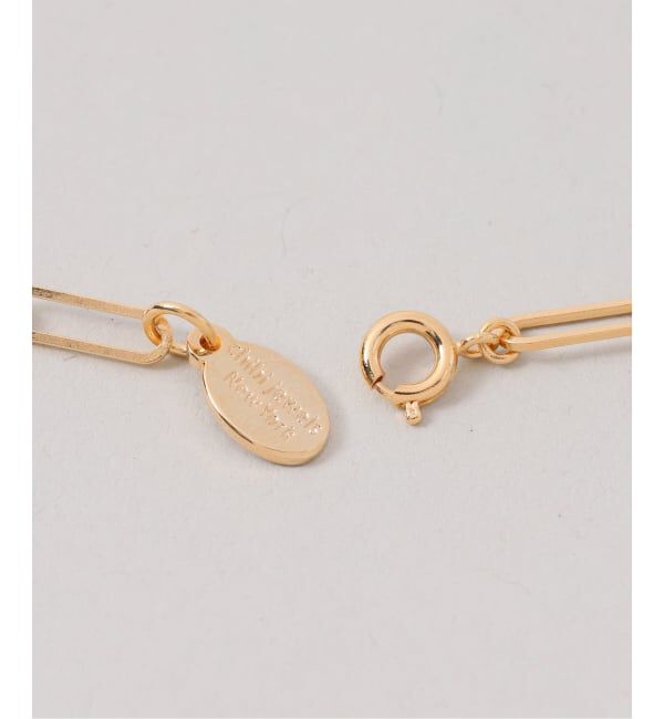 VERMEIL par iena「CHIBI JEWELS チビジュエルズ Long Long Chain Rectangle chain」|ネックレス|