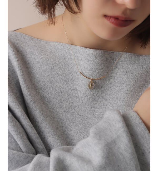 Lilas by Spick&Span「スイングルチルクォーツネックレス K10」|ネックレス|