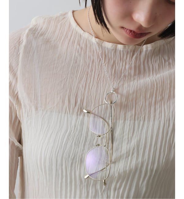 Spick and Span「【SAMH by LILAS】グラスホルダーネックレスラウンド SV」|ネックレス|