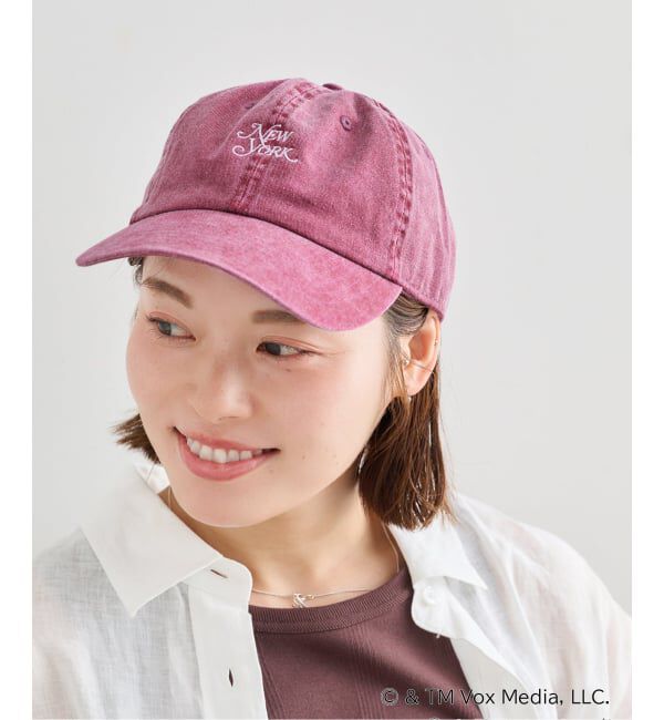 U by SPICK&SPAN「New York Magazine  ロゴキャップ」|キャップ・キャスケット|ボルドー