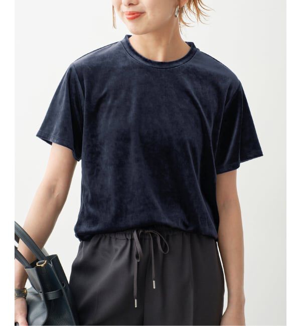 Spick and Span「TA / PEベロアTシャツ」|Tシャツ・カットソー|
