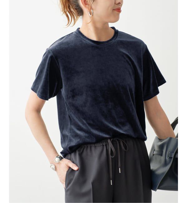 Spick and Span「TA / PEベロアTシャツ」|Tシャツ・カットソー|