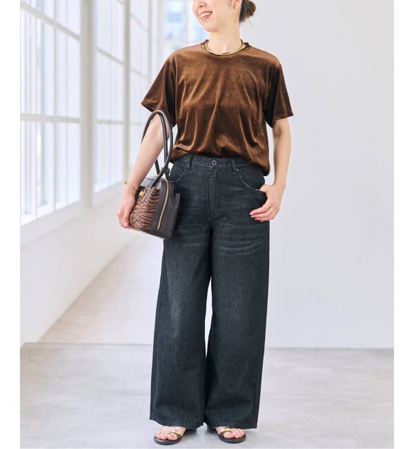 Spick and Span「TA / PEベロアTシャツ」|Tシャツ・カットソー|