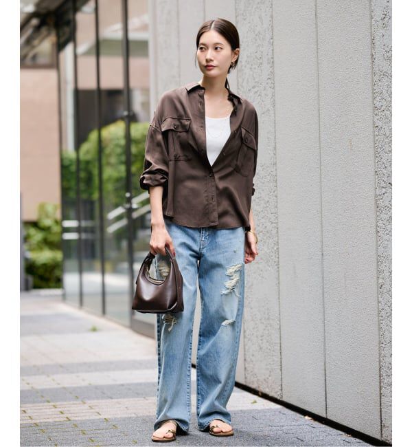 FRAMeWORK「リヨセルWORK SHIRT」|シャツ・ブラウス|