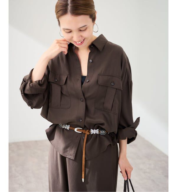 FRAMeWORK「リヨセルWORK SHIRT」|シャツ・ブラウス|