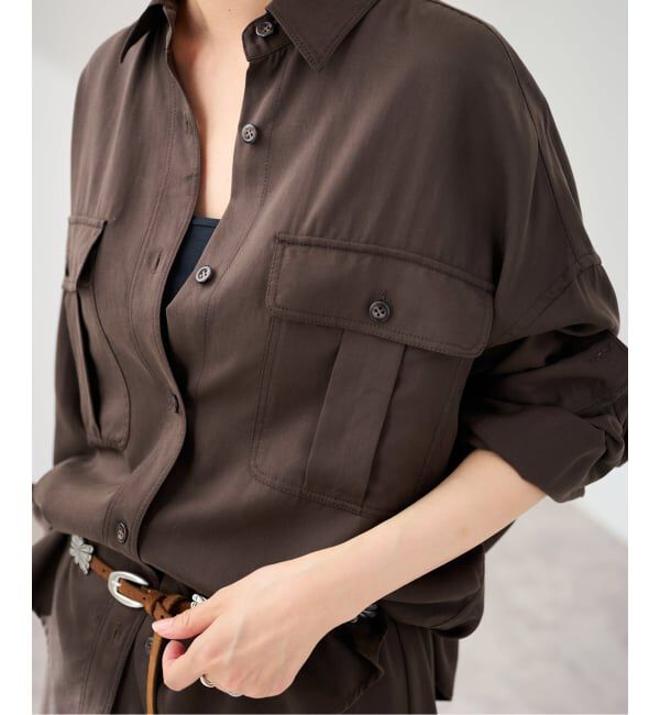 FRAMeWORK「リヨセルWORK SHIRT」|シャツ・ブラウス|