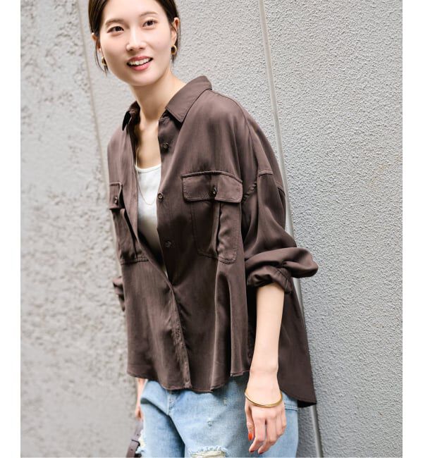 FRAMeWORK「リヨセルWORK SHIRT」|シャツ・ブラウス|
