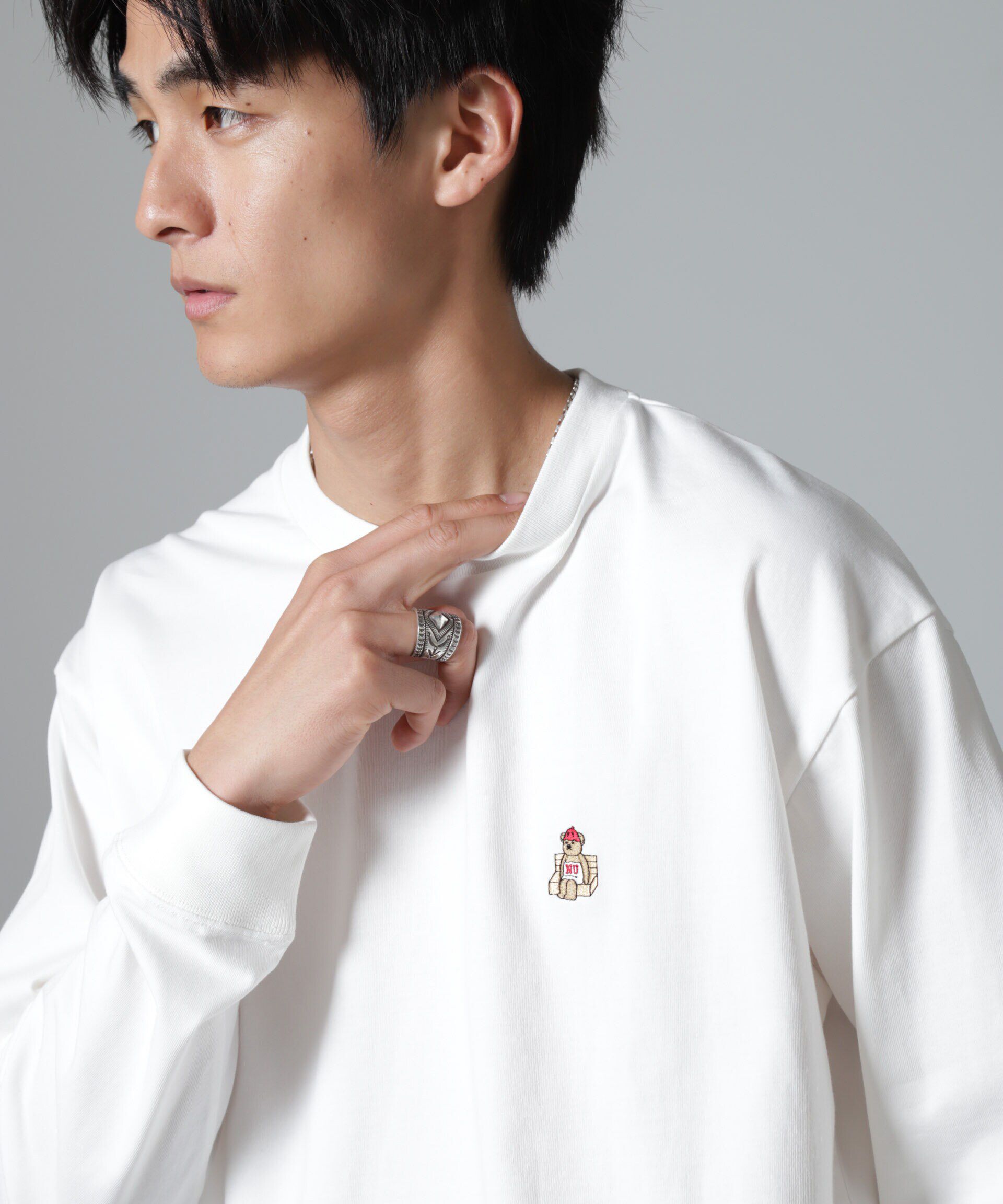 nano･universe「ナノベアロンTee 長袖」|Tシャツ・カットソー|パターン1