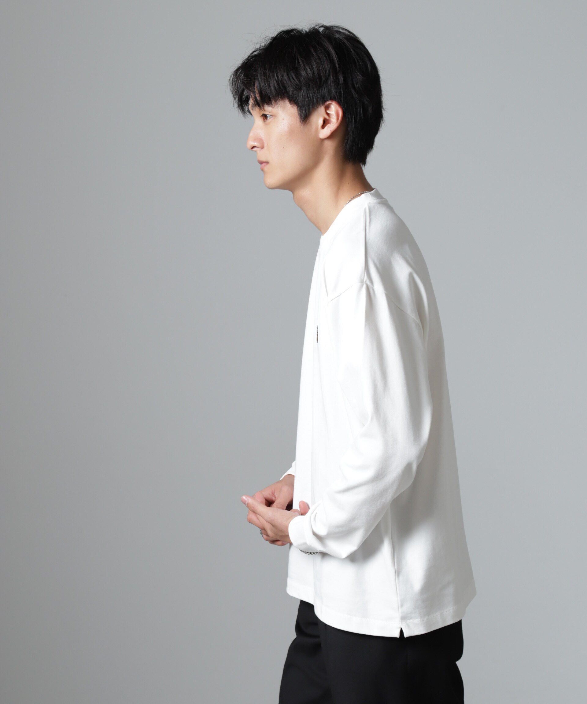 nano･universe「ナノベアロンTee 長袖」|Tシャツ・カットソー|