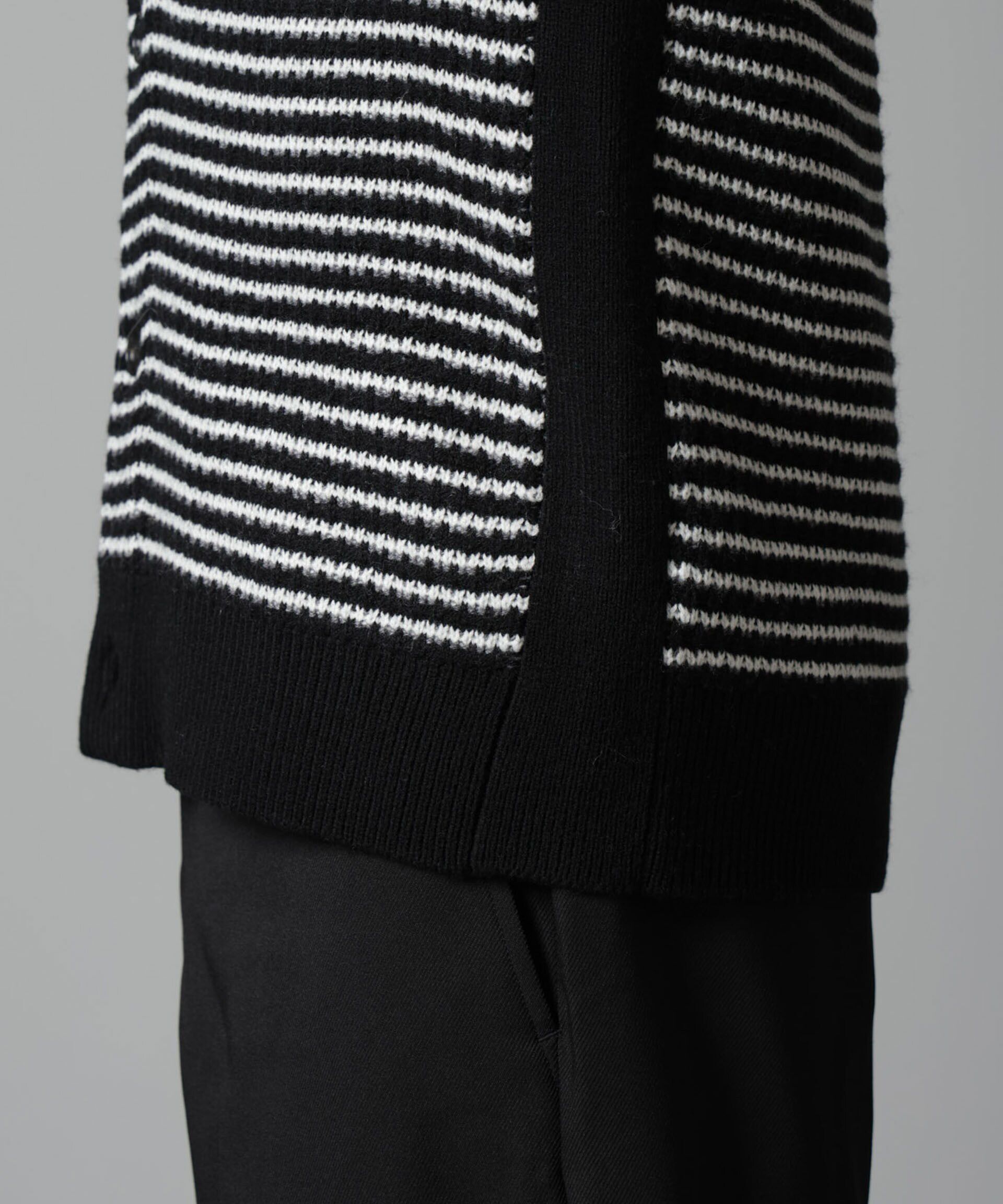 NANO universe「幾何学柄ニットカーディガン」|ニット・セーター|
