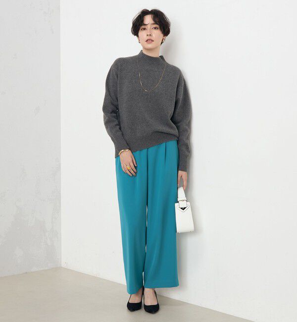 NOLLEY'S「《セットアップ対応》ウォッシャブルダブルクロスワイドパンツ」|その他|