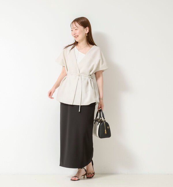 NOLLEY'S sophi「ウォッシャブルスラブメッシュフレンチジレ」|ベスト・ジレ|