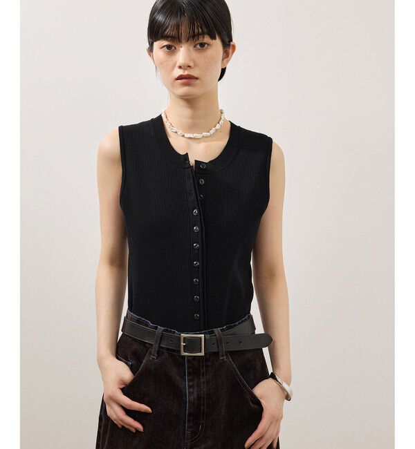 ADAM ET ROPE'「ミニカーディガンセットニットジレトップス」|Tシャツ・カットソー|