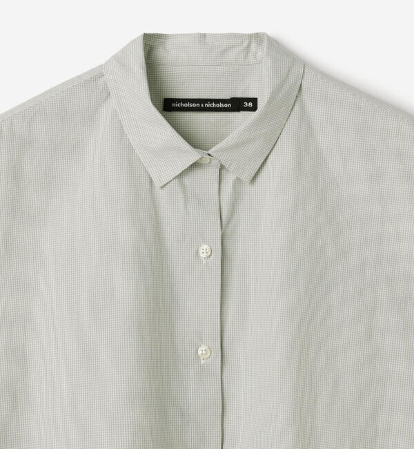  「nicholson & nicholson | バックギャザーシャツ WOMEN」|シャツ・ブラウス|