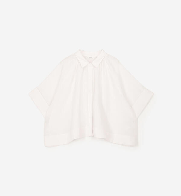  「eunoia | クロップド 半袖シャツ WOMEN」|シャツ・ブラウス|