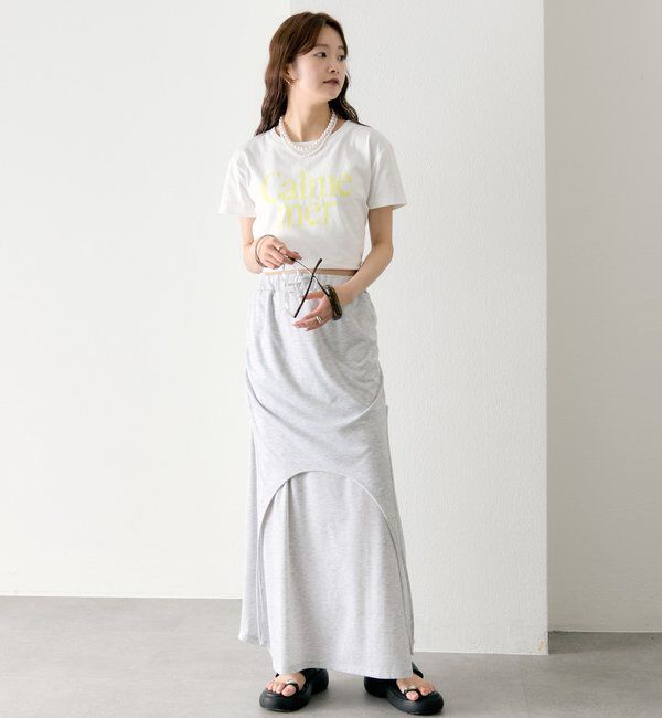  「【4色展開/短丈で使いやすい◎】カラーロゴチビTシャツ」|Tシャツ・カットソー|