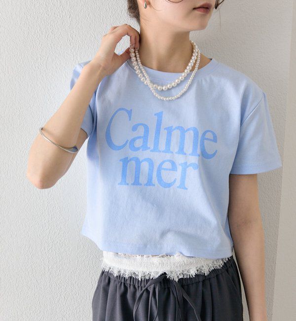  「【4色展開/短丈で使いやすい◎】カラーロゴチビTシャツ」|Tシャツ・カットソー|