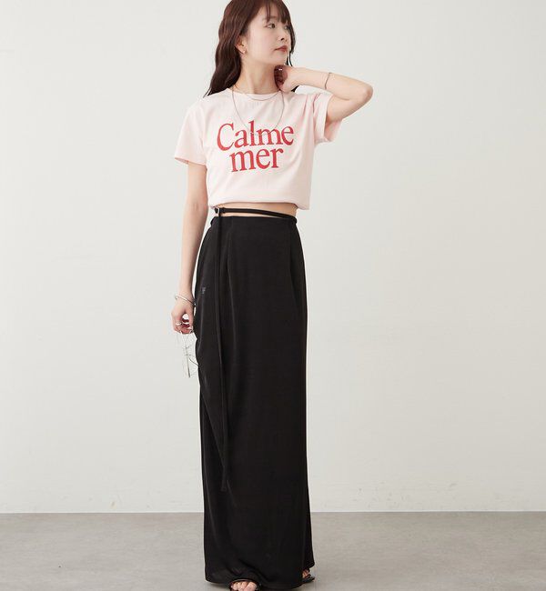  「【4色展開/短丈で使いやすい◎】カラーロゴチビTシャツ」|Tシャツ・カットソー|