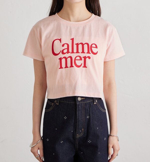  「【4色展開/短丈で使いやすい◎】カラーロゴチビTシャツ」|Tシャツ・カットソー|