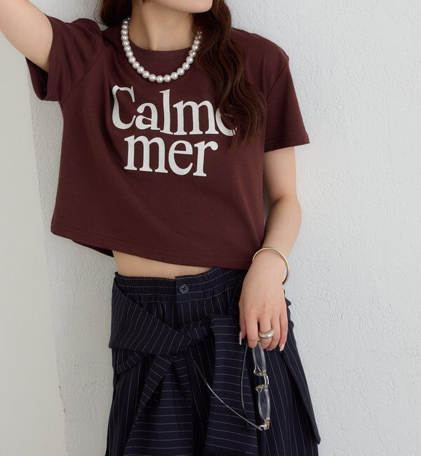  「【4色展開/短丈で使いやすい◎】カラーロゴチビTシャツ」|Tシャツ・カットソー|