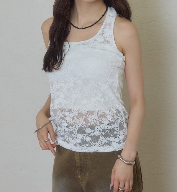  「パット付きホルターネックタンク」|キャミソール|