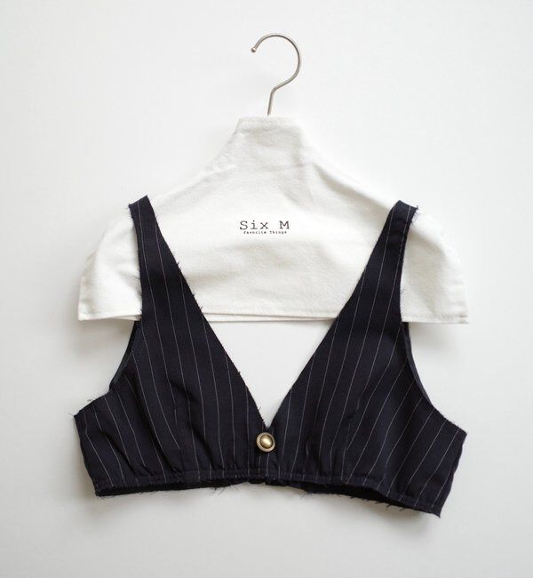  「【SixM 】 Stripe Bustier」|シャツ・ブラウス|