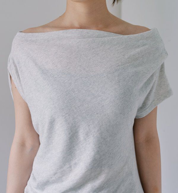  「アシメネックTee」|Tシャツ・カットソー|