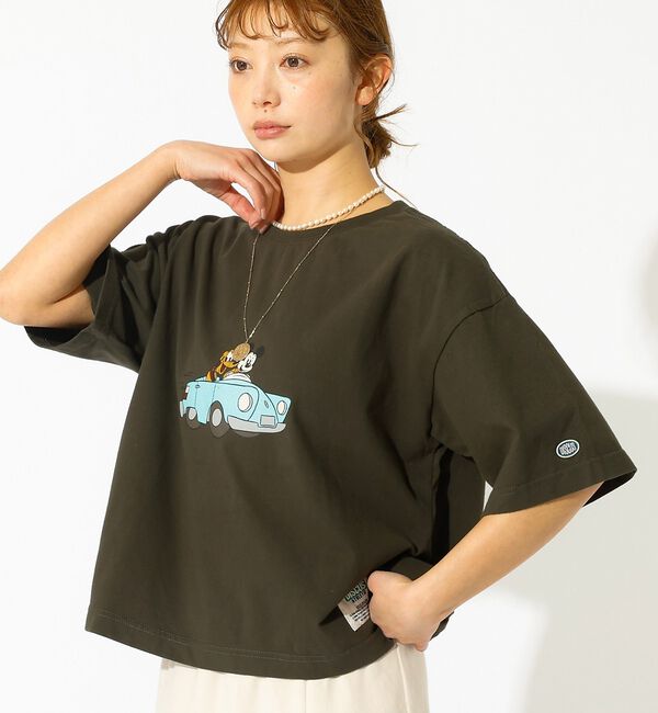 Rouge vif「【DISCUS/ディスカス】DISCUS&times;Disneyコラボ Tシャツ/半袖/デ」|Tシャツ・カットソー|ブラック系その他3