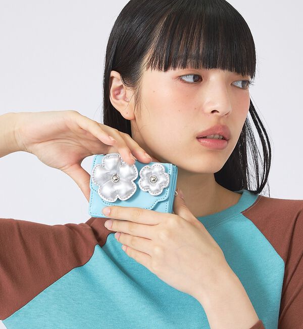 Rouge vif「【Casselini/キャセリーニ】フラワーぷっくりウォレット/財布/花【WEB」|財布|