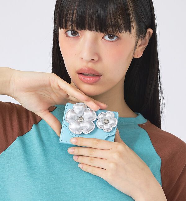 Rouge vif「【Casselini/キャセリーニ】フラワーぷっくりウォレット/財布/花【WEB」|財布|