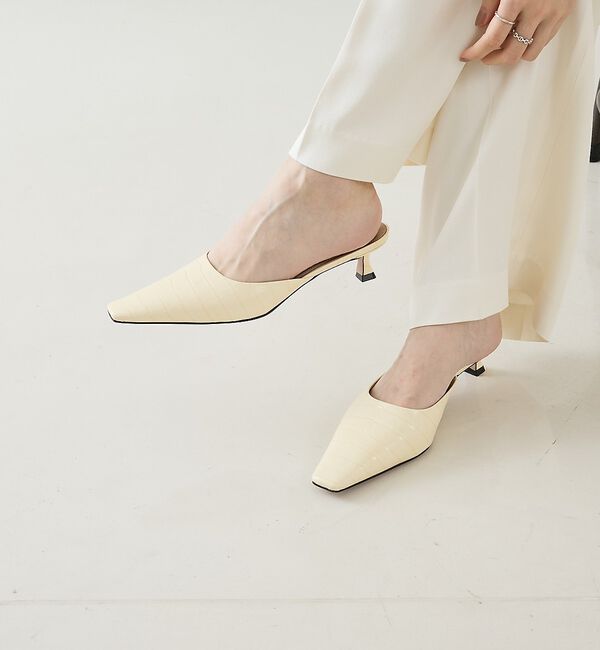 The Store by C' 「【PELLICO】DAMA ミュール COCCO STAMP／クロコ型押しミュー」|パンプス|