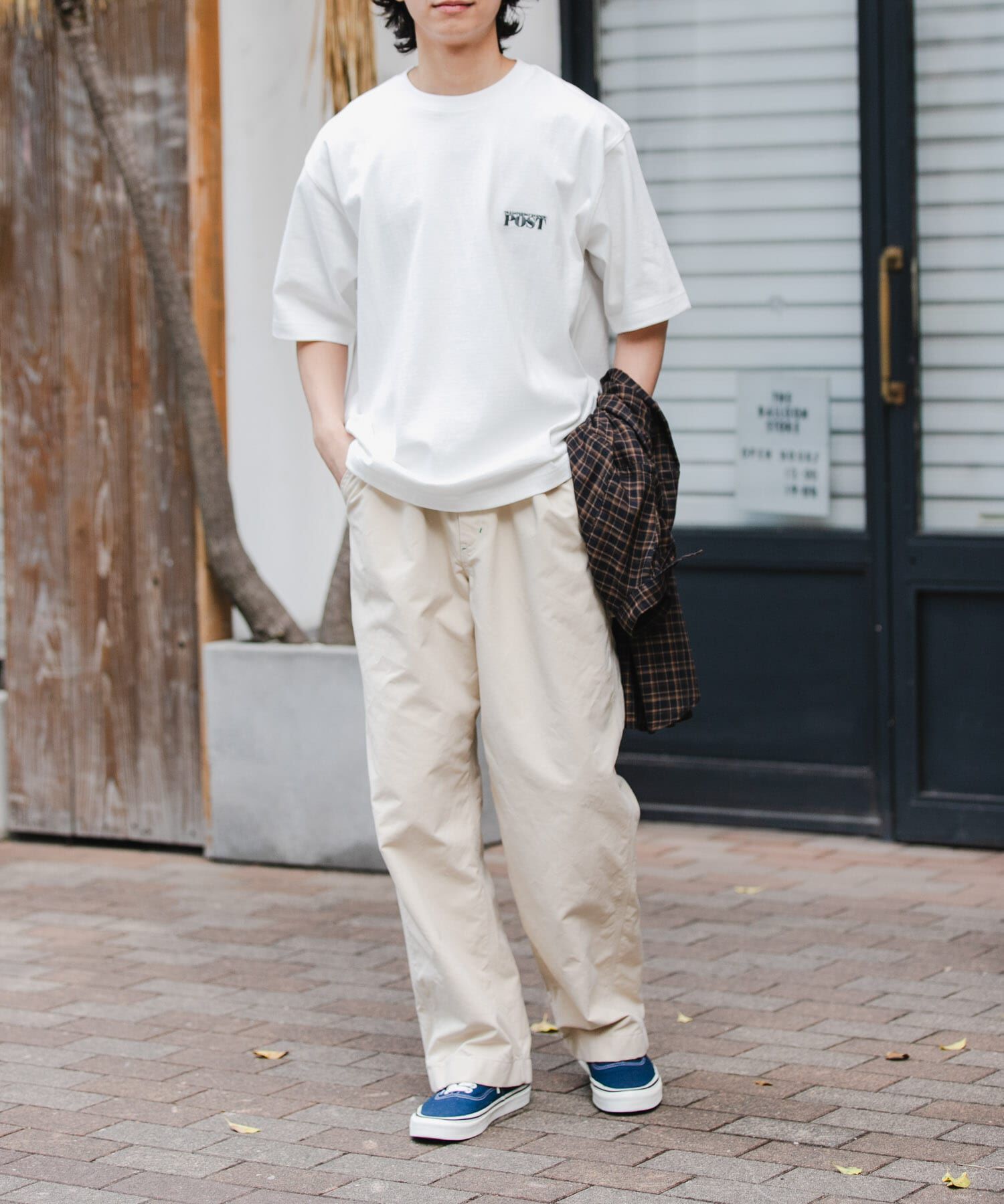 URBAN RESEARCH DOORS「FORK&SPOON　POSTワンポイントTシャツ」|Tシャツ・カットソー|